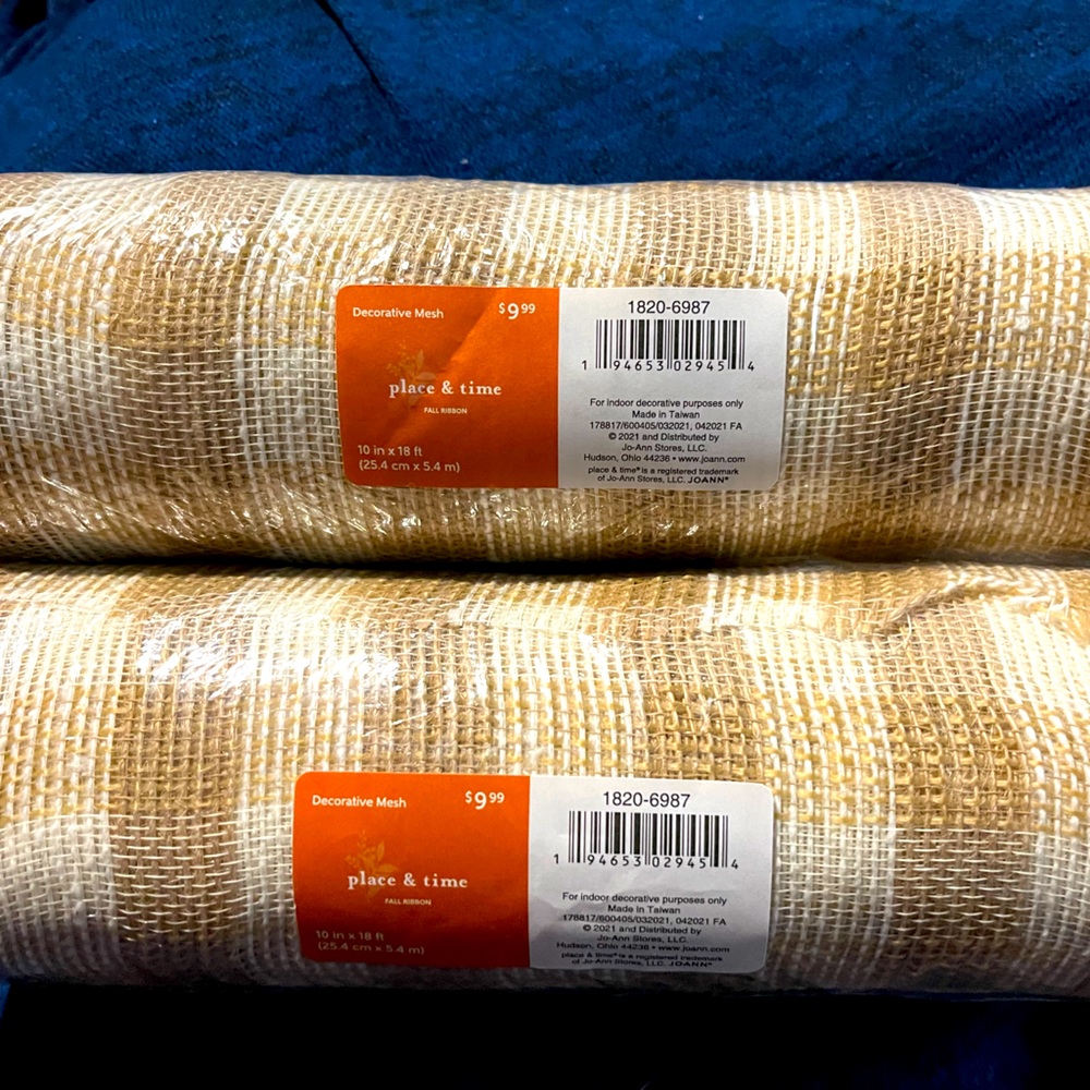 Mesh beige ribbon